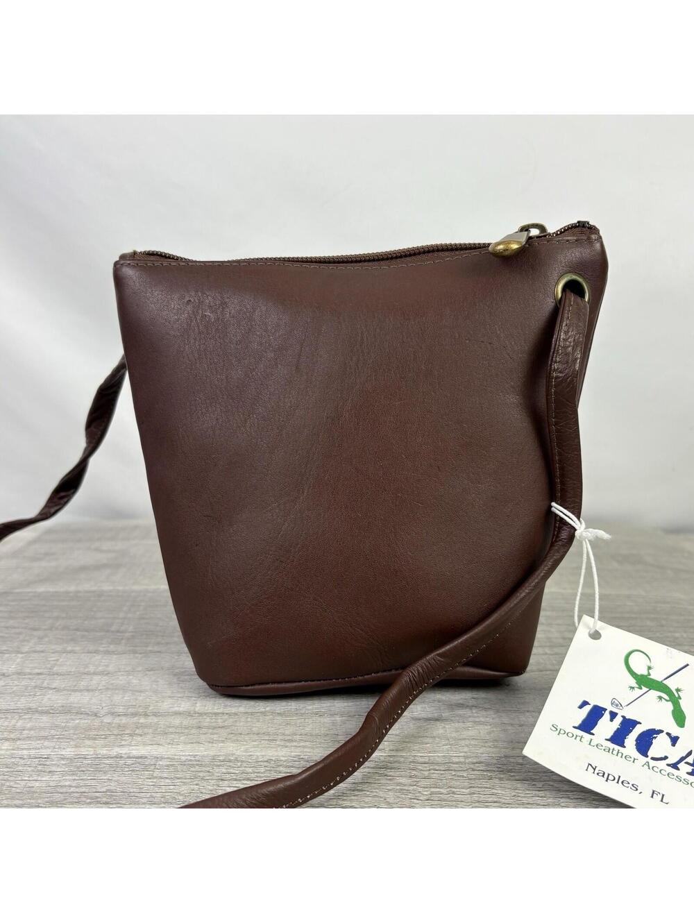 TICA Leather Wolferts Roost Crossbody Bag Pouch - Picture 2 of 12